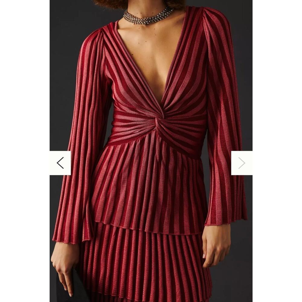 NWT❤️Anthropologie Cecilia Prado Twist-Front Dress szMP - Picture 7 of 11